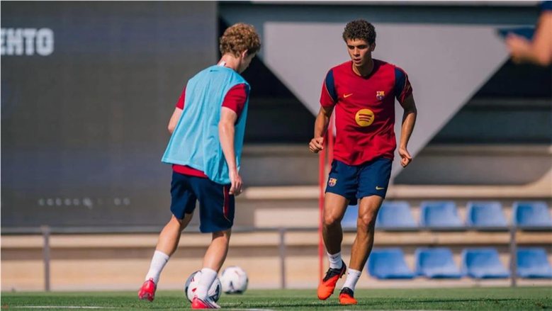 موقف حمزة عبد الكريم.. تشكيل برشلونة أتلتيك أمام أوتيبو في الدوري الإسباني