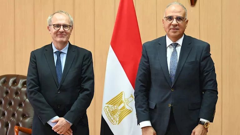 وزير الري يبحث مع مدير مكتب يونسكو دعم الإدارة المستدامة للموارد المائية